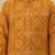 Boy's mustard rayon geometric print knee length kurta and pyjama set