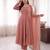 Rose embroidered french crepe silk gown suit set
