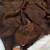 Brown color silk blend val beads work saree