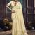 off white cotton blend handloom weaving casual wear saree