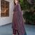 Red cotton floral printed straight kurta set with dupatta for women