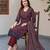 Red cotton floral printed straight kurta set with dupatta for women