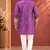 Purple Color Premium Design Embroidery Beads And Sequins Work Fabric Premium Shimmer Mens Ethnic Wear Kurta Pant Set