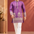 Purple Color Premium Design Embroidery Beads And Sequins Work Fabric Premium Shimmer Mens Ethnic Wear Kurta Pant Set