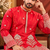 Red Color Premium Design Embroidery Beads And Sequins Work Fabric Premium Shimmer Mens Ethnic Wear Kurta Pant Set
