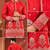 Red Color Premium Design Embroidery Beads And Sequins Work Fabric Premium Shimmer Mens Ethnic Wear Kurta Pant Set