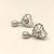Certified natural freshwater pearls jewellery pearl drop earrings with crystal-studded floral frame, silver
