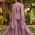 Women's silk blend embroidered with beads work lavender kurta set with dupatta and sharara