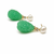 Certified natural freshwater pearls jewellery carved green onyx drop earrings with freshwater pearl