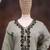 Pista silk blend hand embroidery semi stitched salwar suits