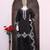 Black silk blend hand embroidery semi stitched salwar suits