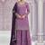 Lavender silk blend zari work semi stitched salwar suits
