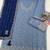 Sky blue silk blend zari work semi stitched salwar suits