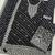 Black faux georgette geometric print semi stitched salwar suits