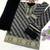 Black faux georgette geometric print semi stitched salwar suits