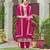 Rani pink georgette sequins work semi stitched salwar suits