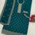 Teal georgette sequins work semi stitched salwar suits