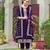Purple georgette sequins work semi stitched salwar suits