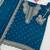 Teal georgette sequins work semi stitched salwar suits