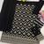 Black silk blend zari work semi stitched salwar suits
