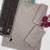 Grey silk blend zari work semi stitched salwar suits