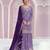 Lavender silk blend zari work semi stitched salwar suits