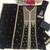 Black faux georgette sequins work semi stitched salwar suits