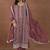 Maroon silk blend sequins work semi stitched salwar suits
