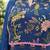 Blue floral printed cotton kurta set