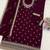 Purple georgette floral print semi stitched salwar suits