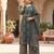 Teal floral printed cotton kurta set