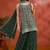 Green georgette hand embroidery semi stitched salwar suits