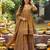 Mustard floral printed cotton kurta set