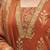 Rust floral printed cotton kurta set