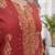 Rust floral printed cotton kurta set