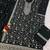Black fancy fabric hand embroidery semi stitched salwar suits