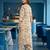 Cream floral printed viscose rayon kurta set