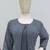 Steel grey blue faux georgette floral print semi stitched salwar suits