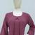 Plum purple faux georgette floral print semi stitched salwar suits