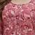 Mauve floral printed viscose rayon kurta set