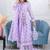 Lavender lotus 3 piece suit set