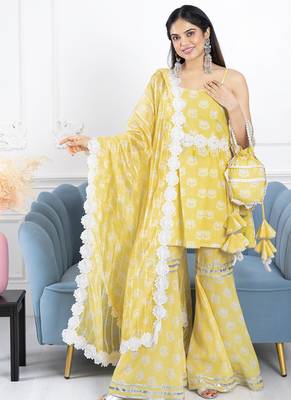 Yellow lotus 3 piece suit set 1