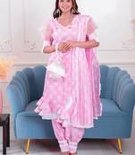 Pink lotus 3 piece suit set