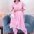 Pink lotus 3 piece suit set
