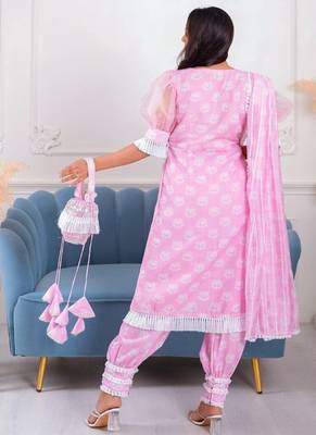 Pink lotus 3 piece suit set 3