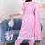 Pink lotus 3 piece suit set