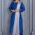 Aarohi blue peacock broach 3 piece suit set