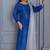 Aarohi blue peacock broach 3 piece suit set