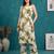 Green floral printed viscose rayon kurta set