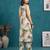 Green floral printed viscose rayon kurta set